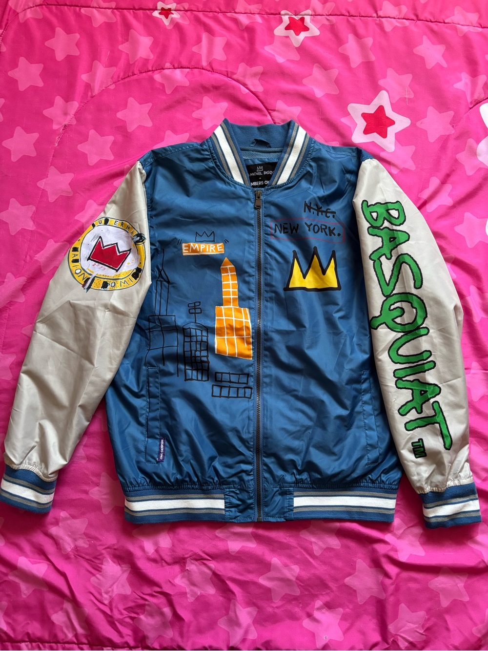 Members Only x Jean-Michel Basquiat Jacket Medium
